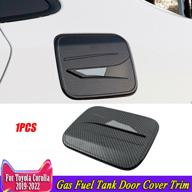 for Toyota for Corolla 20-24 Side Oil Gas Fuel Tank Door Cover Trim Carbon Fiber 1X