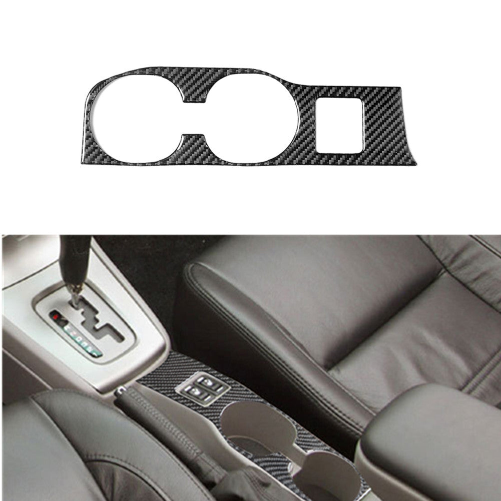 Carbon Fiber Watercup Panel Holder Trim Cover Fit for Subaru Forester 2005-2008