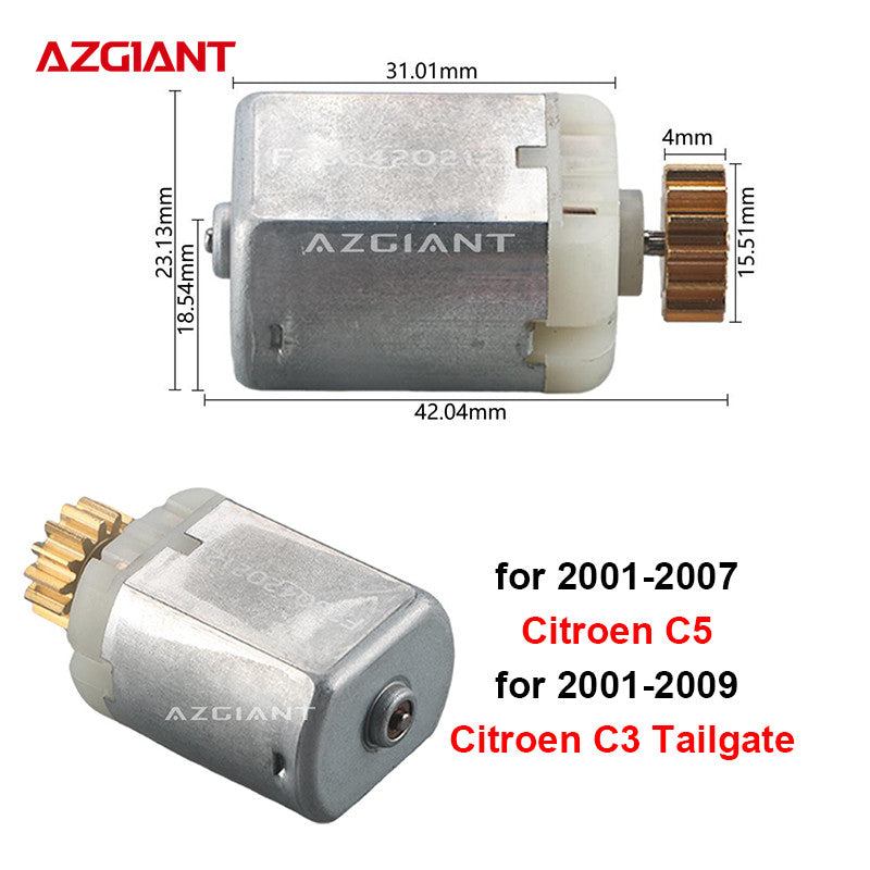 The rear door lock motor is compatible with the tailgate of the 2001-07 for Citro?n C5 and the 2001-09 for Citro?n C3.