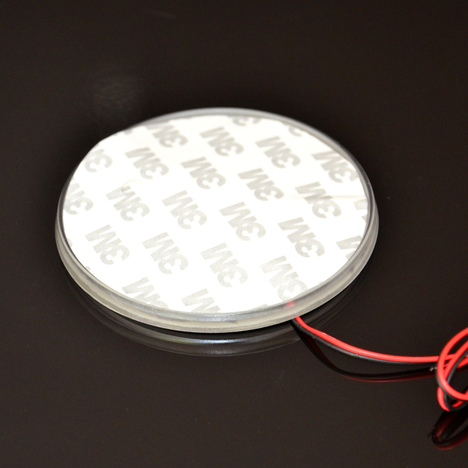 Car Decoration White 82mm Badge Background LED Light Emblem Lamp Sticker