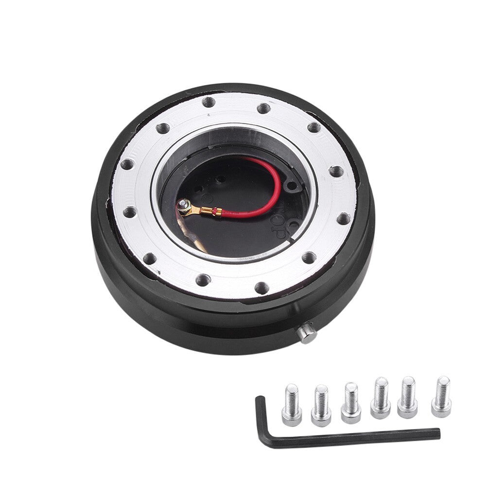 Universal Blue Car Steering Wheel Quick Release Hub Aluminum Adapter Snap