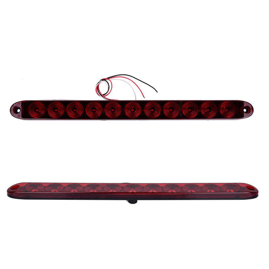 6000K 12V 9 LED Trailer Truck Car Red Stop Tail Rear Brake Turn Light Bar Lamp