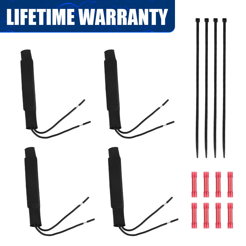 4x Electronic Strut Bypass Kit For 2000-2012 for GMC for Cadillac for Chevrolet for Ford for Buick