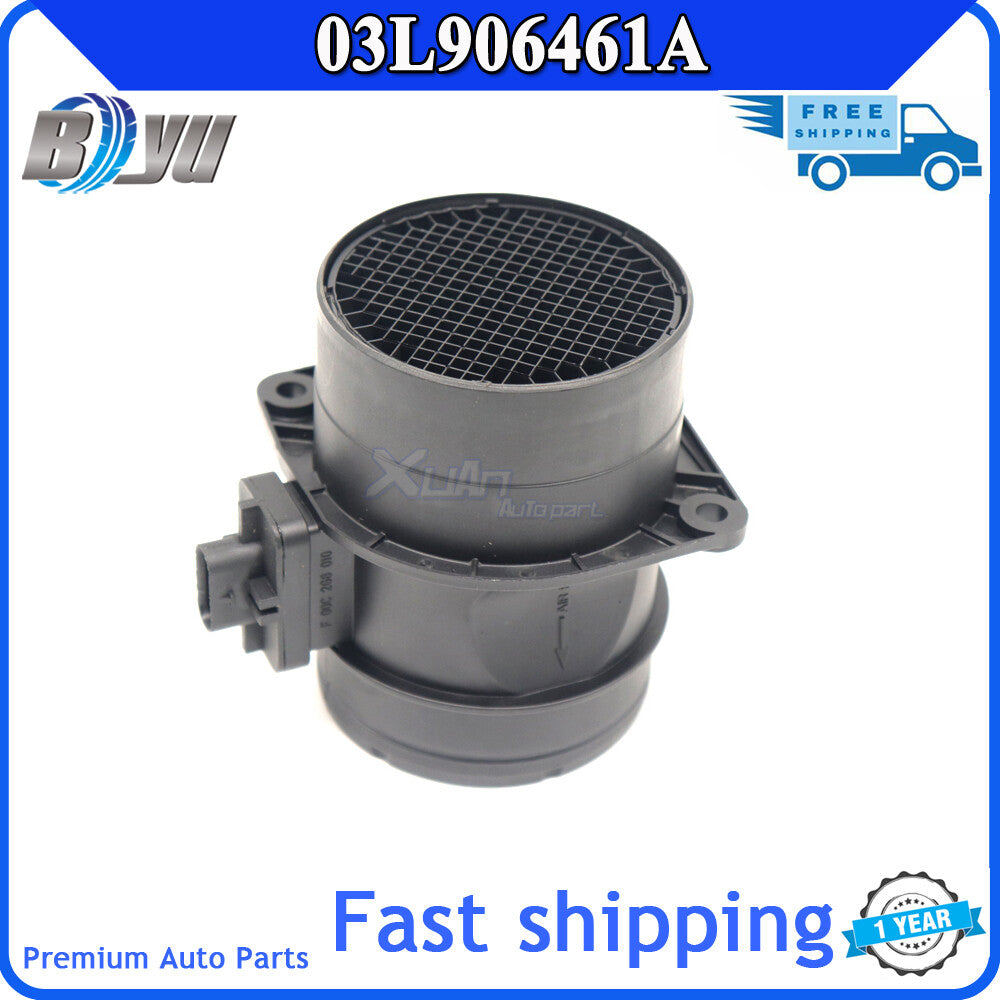 MASS airflow sensor is suitable for Audi A1, A3, for A4 , for A5 , Q3, Q5, TT, TDI, and quattro models. (03L906461A)
