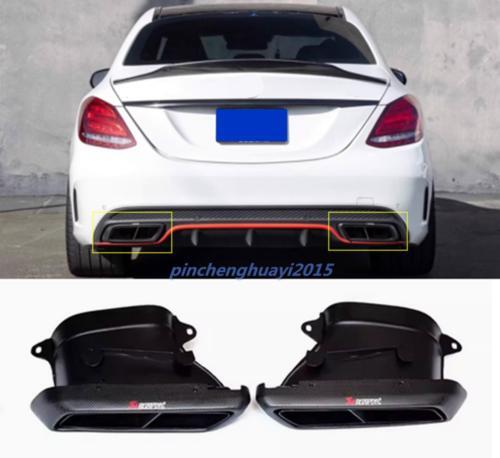 Two-piece rear exhaust muffler pipe for Mercedes-Benz A/C/E/S/GLC/GLE/GLS class.