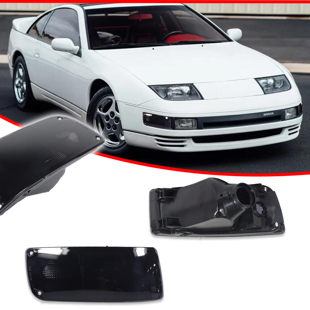 Suitable for 90-96 for Nissan 300ZX Z32 driver + passenger bumper turn signal lights smoke