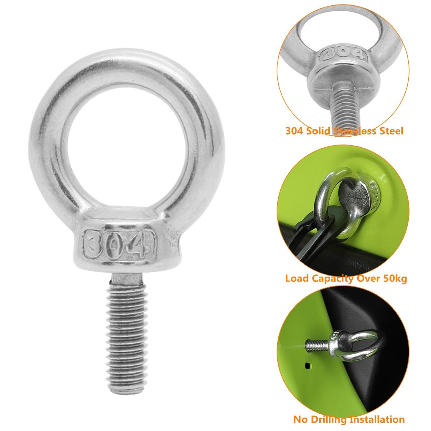 Tie-Down Anchors Ring Buckle Hole Screws Hook Nut Bolt for Suzuki for Jimny 2019-24