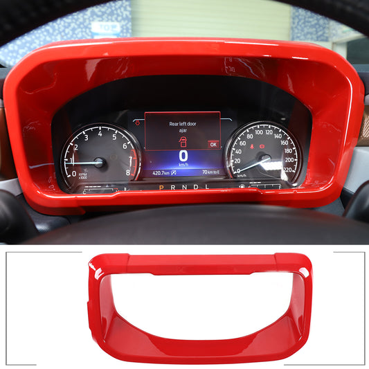 Carbon fiber front and rear logo badge ring cap trim for Ford Maverick 2022+