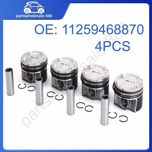 Piston and ring set CR 11:1 for BMW 320i, for Mini Cooper S, F30, F55, F56, B46, B48 2.0