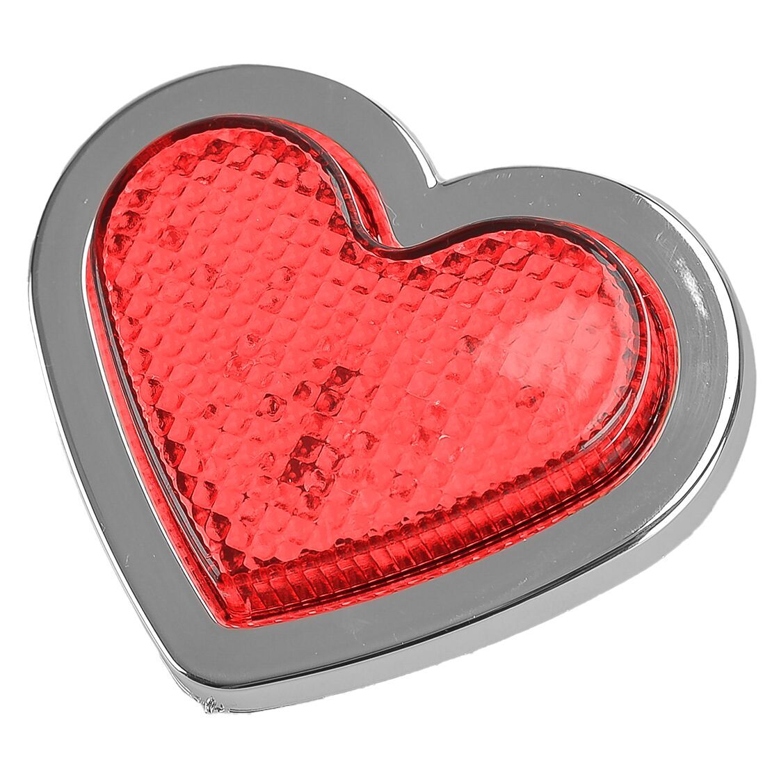 Red Heart Shaped Side Marker Light LED Turn Signal Light Indicator Lamp Part