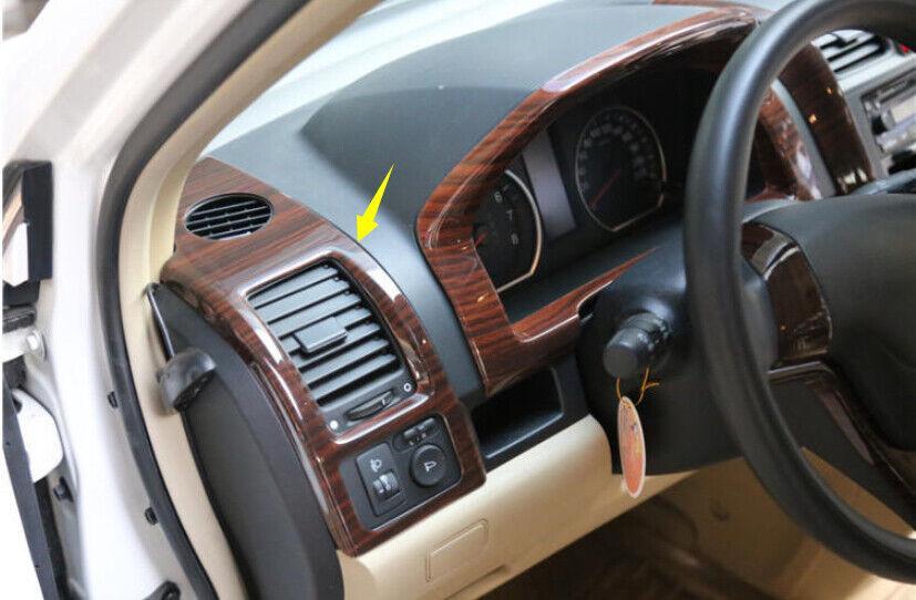 Car for Honda CRV CR-V 07-11 Wood Grain ABS LR AC Air Outlet Vent Cover Trim