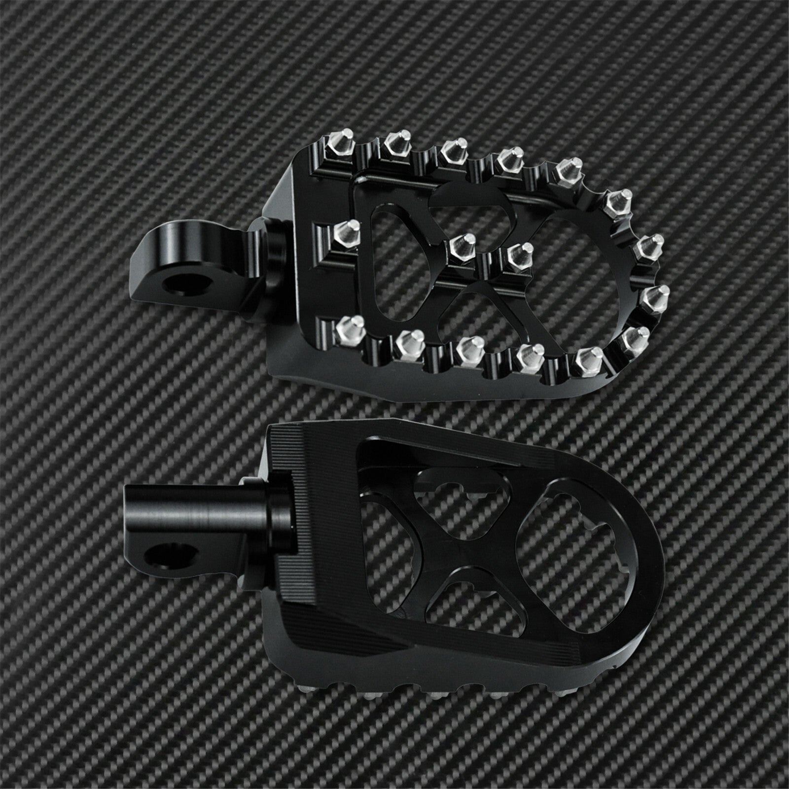 Black Wide Fat Foot Peg + Nails Shifter Peg Fit for Harley Sportster 883 Dyna