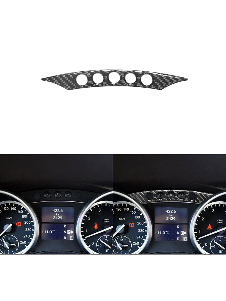 Carbon Fiber Speedometer Button Trim for Mercedes R-Class 2009-2012
