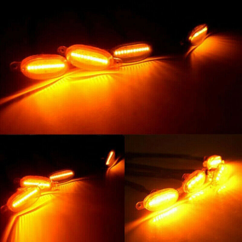 for Nissan Armada 2017-2020 Front Grille Amber LED Light Style DRL Lamp