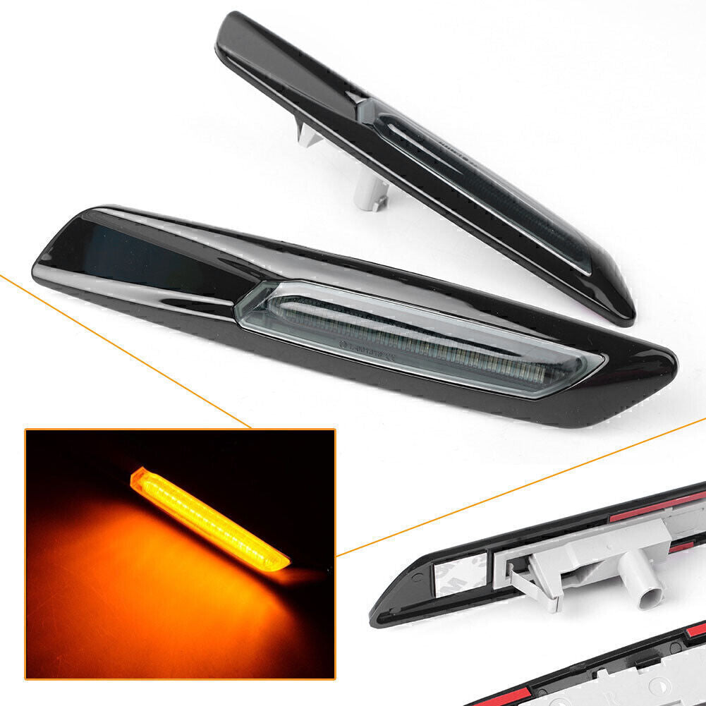 2x 18LED Fender Side Marker Turn Signal Light Fit for BMW 5 Series E39 E60