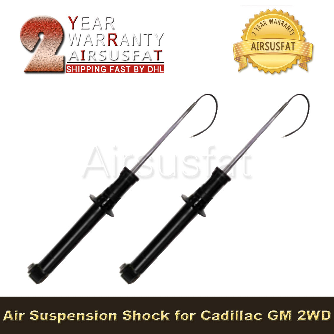 Pair for Cadillac GM CT6 2WD Rear R+L Air Suspension Strut W/ADS 2016-2018