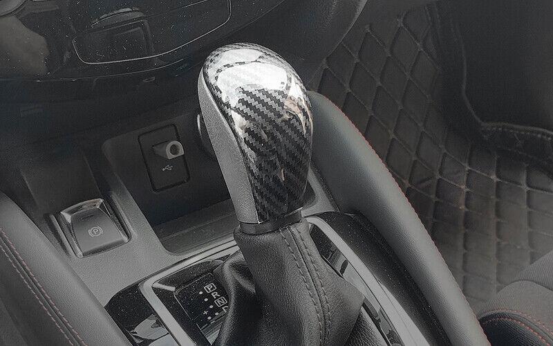 for Nissan Rogue Sport 2017-2021 Carbon Fiber Gear Shift Knob Shifter Lever Trim