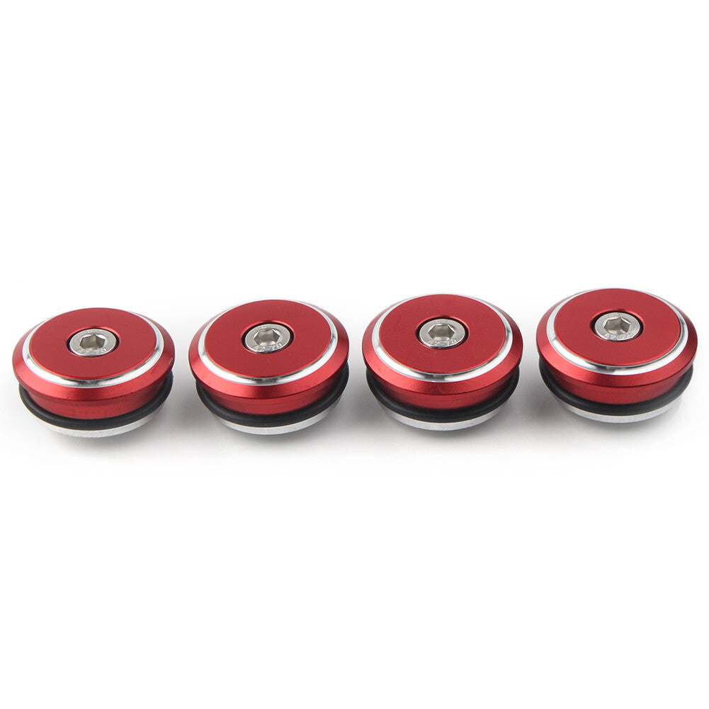 Fit for Ducati 1199 Panigale 12-15 1299 Panigale 15-17 4x Frame Plugs Cover Cap Red
