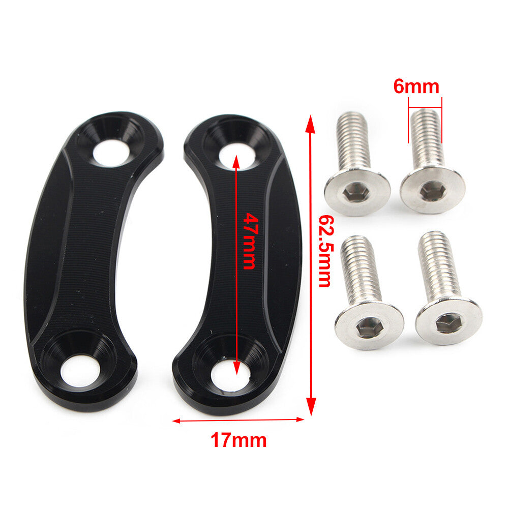 Rearview Mirror Block Off Base Plates Cover for Kawasaki ZX-10R 16-21
