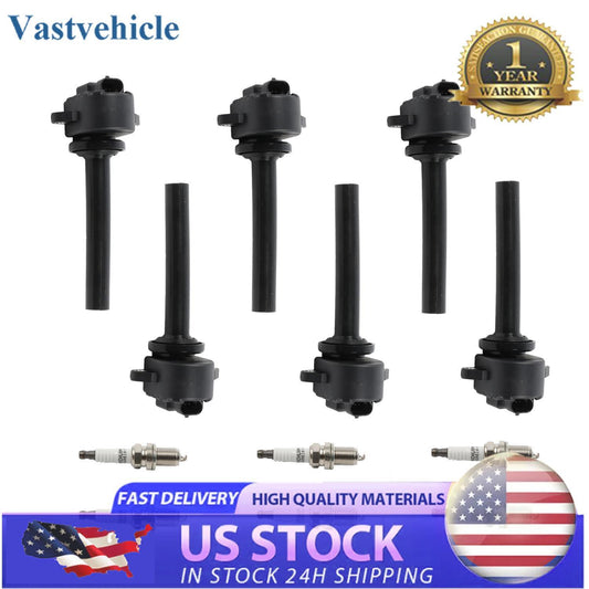 Ignition Coils + Iridium Spark Plugs for Isuzu Trooper For Rodeo 2000-2004 UF252