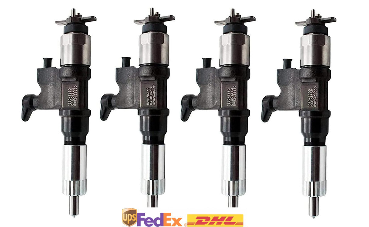 4X Fuel injector 295050-1520 8-98243863-0 for ISUZU 4HK1 6HK1 Hitachi ZX250-5A