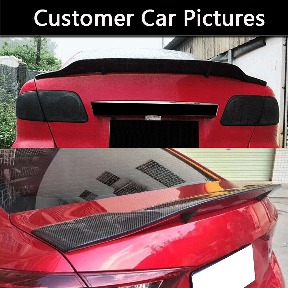 New for Mazda 6 Atenza Sedan 2014-2019CARBON FIBER Rear Trunk Lip Spoiler Wing