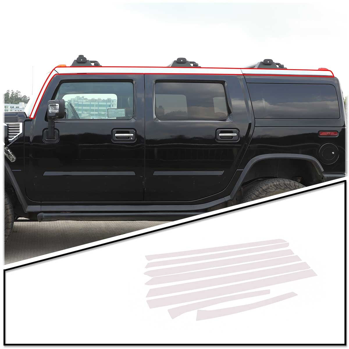 ABS red center console armrest box trim cover for Corvette C8 2020-2023