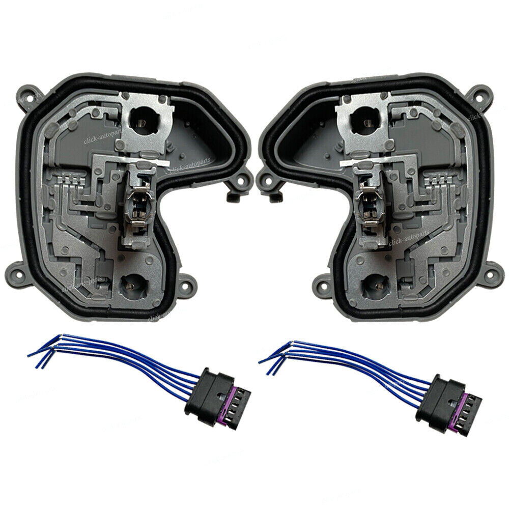 2X Rear RHLH Tail Light Bracket Assembly Plug Fits 15-17 for Jeep Renegade Black