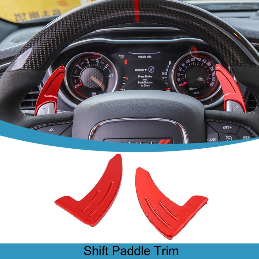 Steering Wheel Shift Paddle Shifter Trim for Dodge for Challenger /Charger 2015-2023