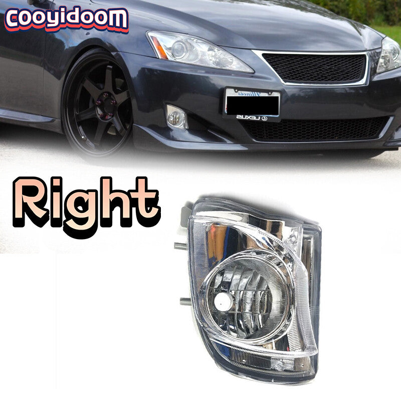 Right front bumper transparent lens fog light for LEXUS IS250 IS350 2006-2010
