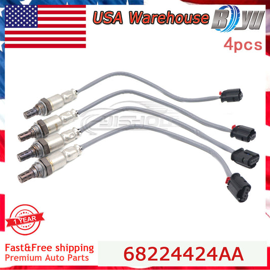 4x 68224424AA for Jeep Gladiator 3.0 3.6L for Wrangler JL 2.0 3.6L New Oxygen Sensor