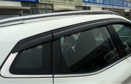 for Nissan Rogue Sport 16-20 Black Window Visor Vent Shade Sun Rain Guard Trim6