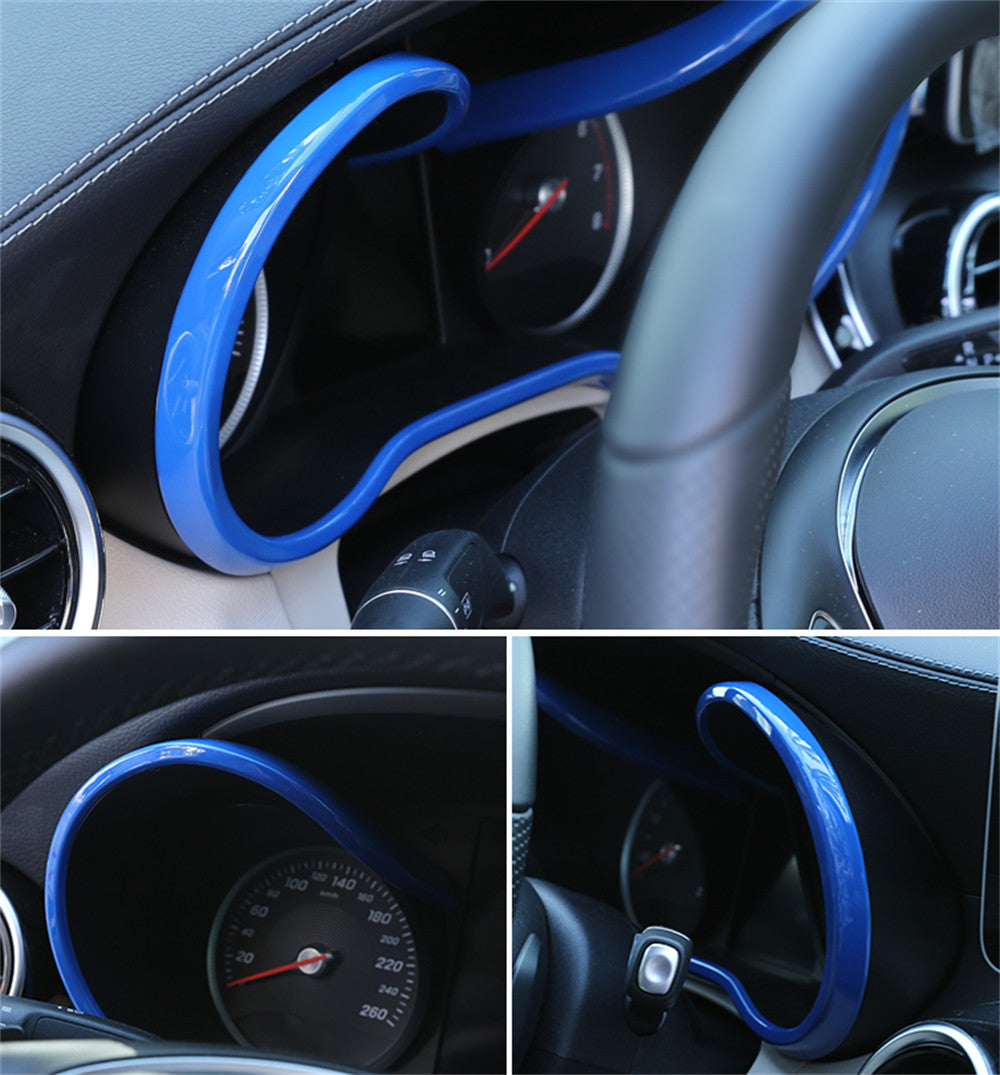 Blue ABS Front Dashboard Strip Trim Fit for Benz C GLC Class W205 X253 2015-2021