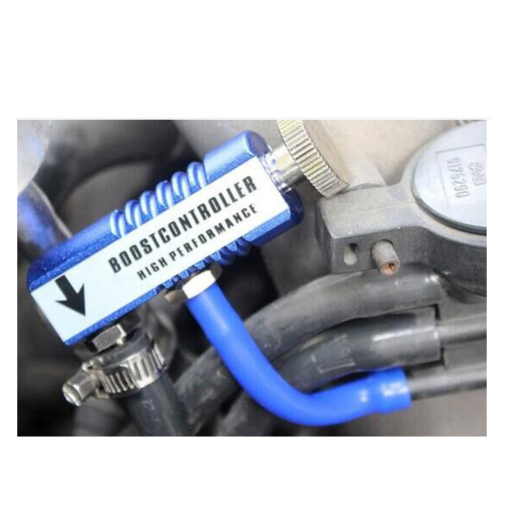 2 Electronic Digital Boost Meter Gauge w/ 0-30 PSI Manual Boost Controller Blue