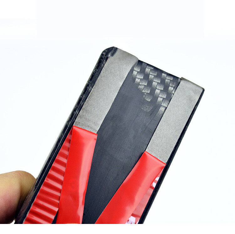 1 piece of carbon fiber 4.9-foot car trunk boiler roof lip kit, rear wing trim, and tail fin.