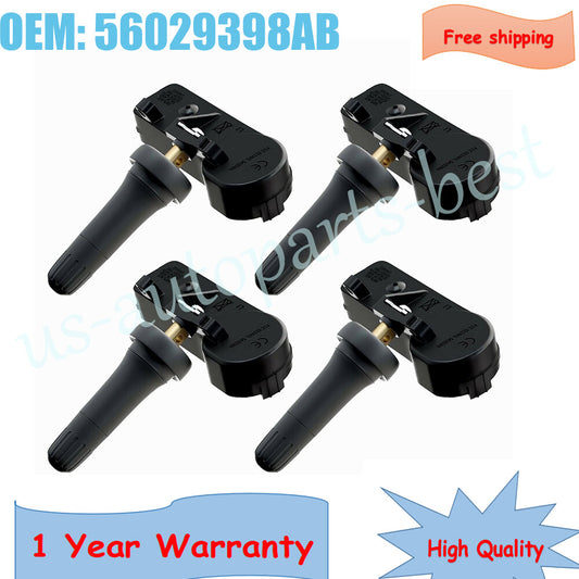 4pcs Tire Pressure Sensor for Dodge Charger for RAM for Jeep 2010 2011 56029398AB