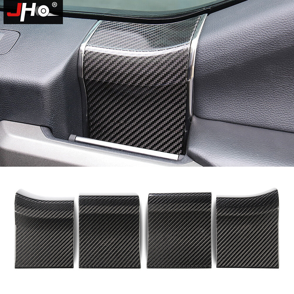 Real Carbon Fiber Door Armrests Cover Trim for Ford F150 /LTD 2017-2020