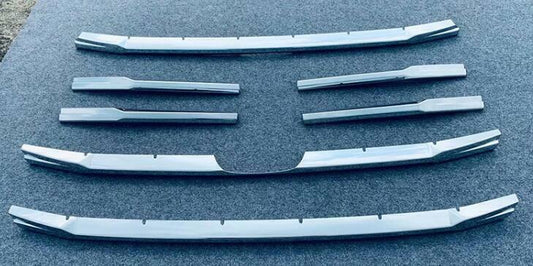 for Honda Ridgeline 2022-2023 Chrome Front Center Mesh Grille Grill Cover Trims