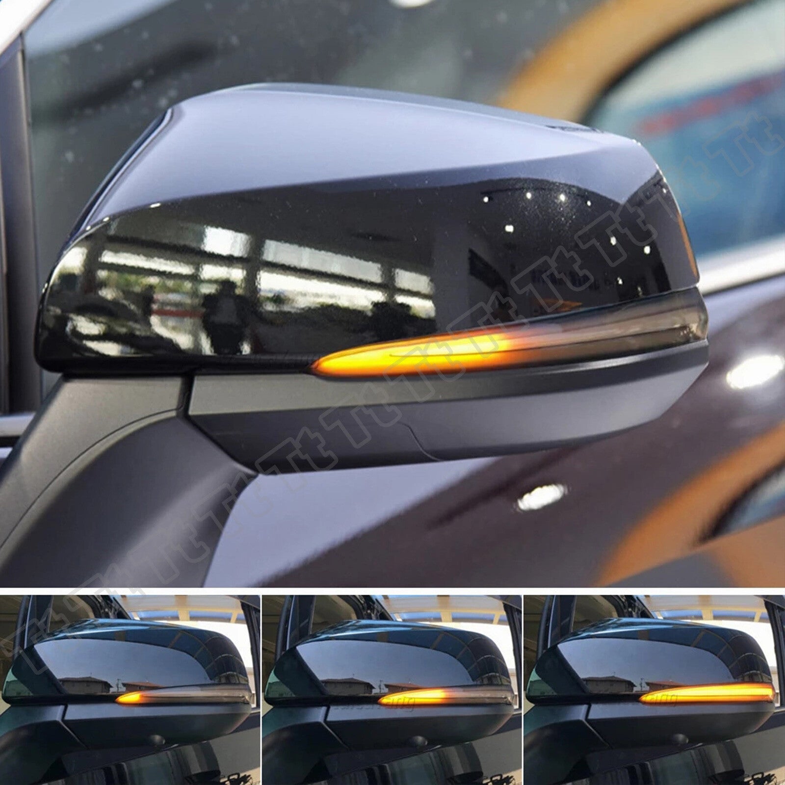 Switchback LED side mirror turn signals for Toyota RAV4 19-23 and Tacoma 16-23.