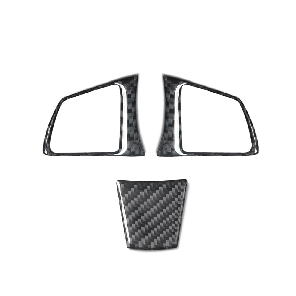 3Pcs for BMW Z4 E89 2009-2016 Carbon Fiber Steering Wheel Set Cover Trim