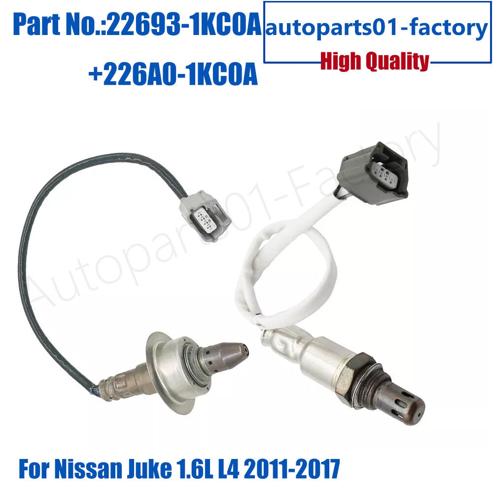 2Pcs FrontRear Oxygen Sensor for Nissan Juke 1.6L L4 2011-2017