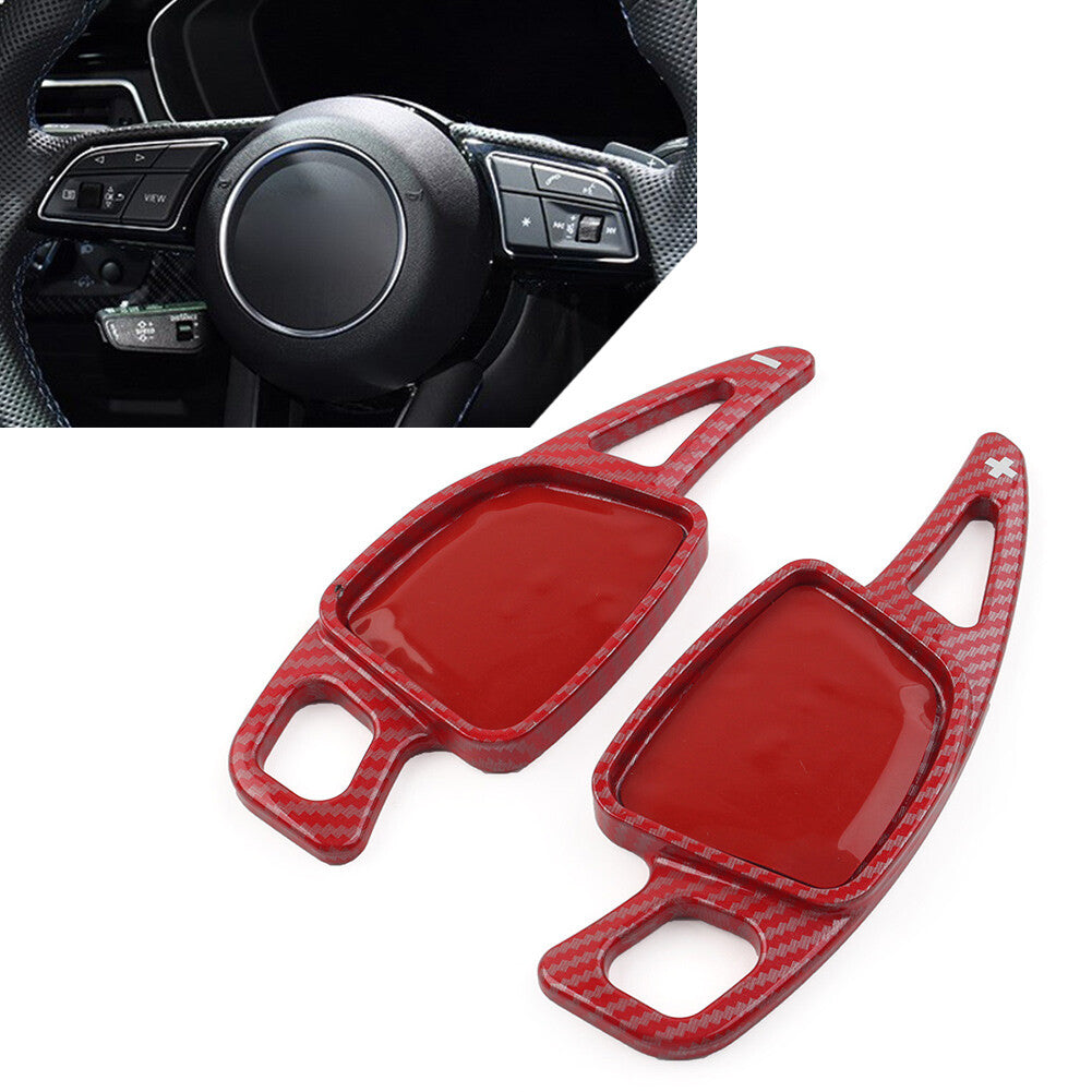 for Audi A3 A4 S4 A5 S5 A6 A7 Red Steering Wheel Shift Paddle Shifter Extension