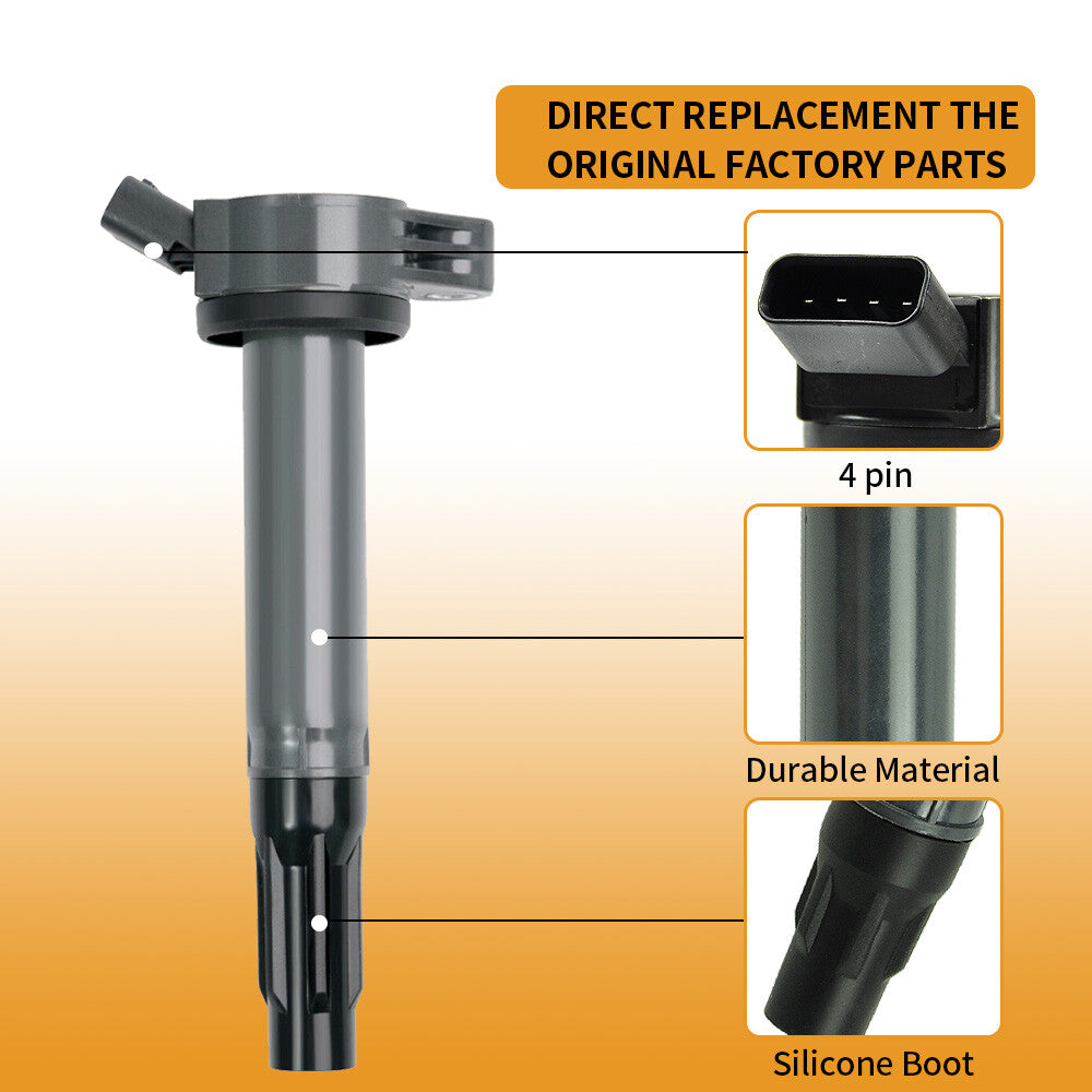 8X Ignition Coil  Spark plug For LS460 GX460 LS600h for Toyota Sequoia Tundra UF507
