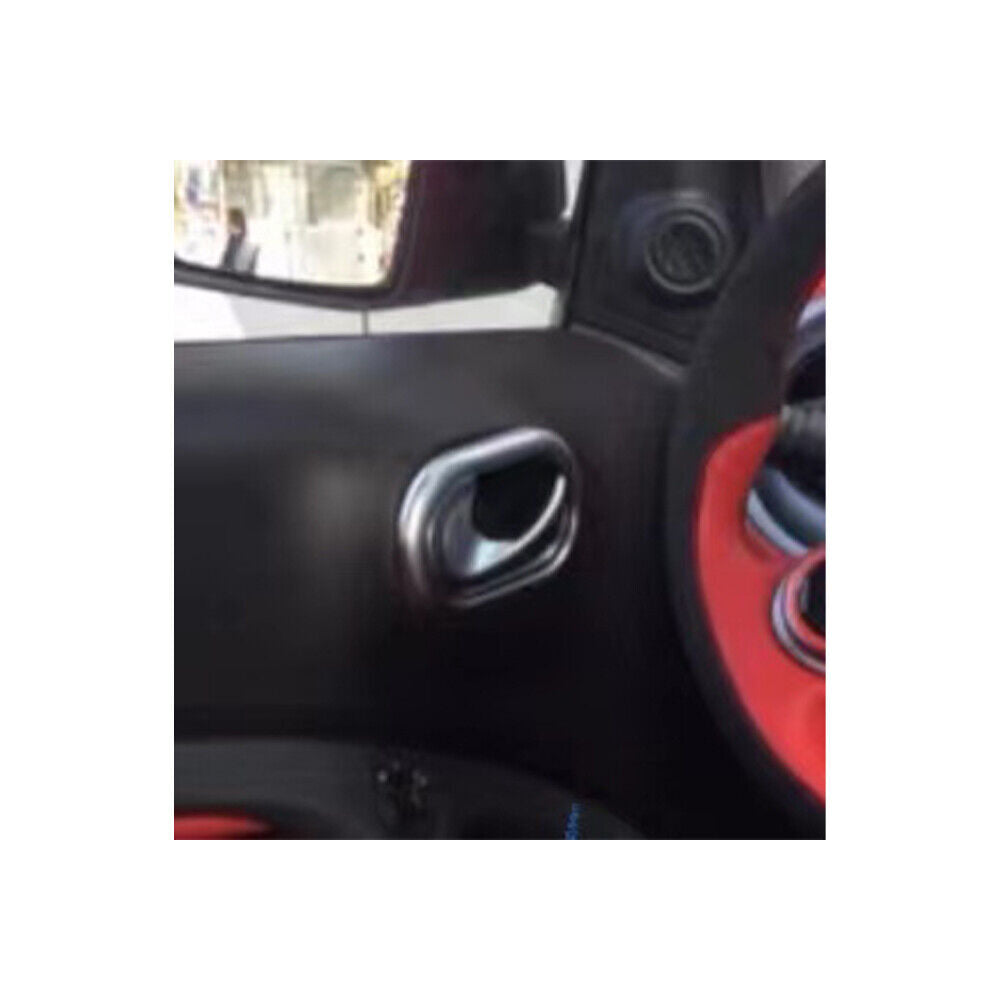 Inner Door Handle Cover Trim 2PCS Fit for Mercedes-Benz for SMART 15-18 Bright Black