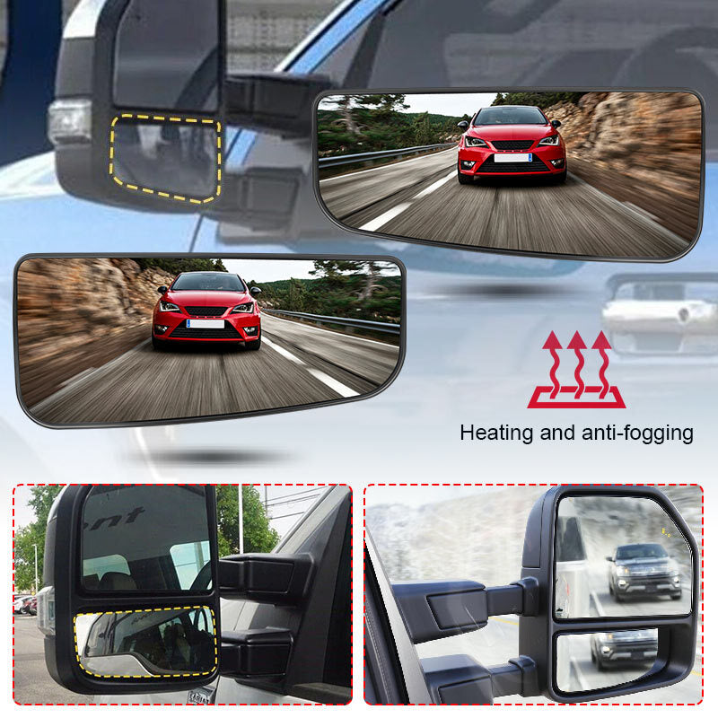for Ford Super Duty F250 F350 F450 F550 Lower Left Right Power Heated Mirrors