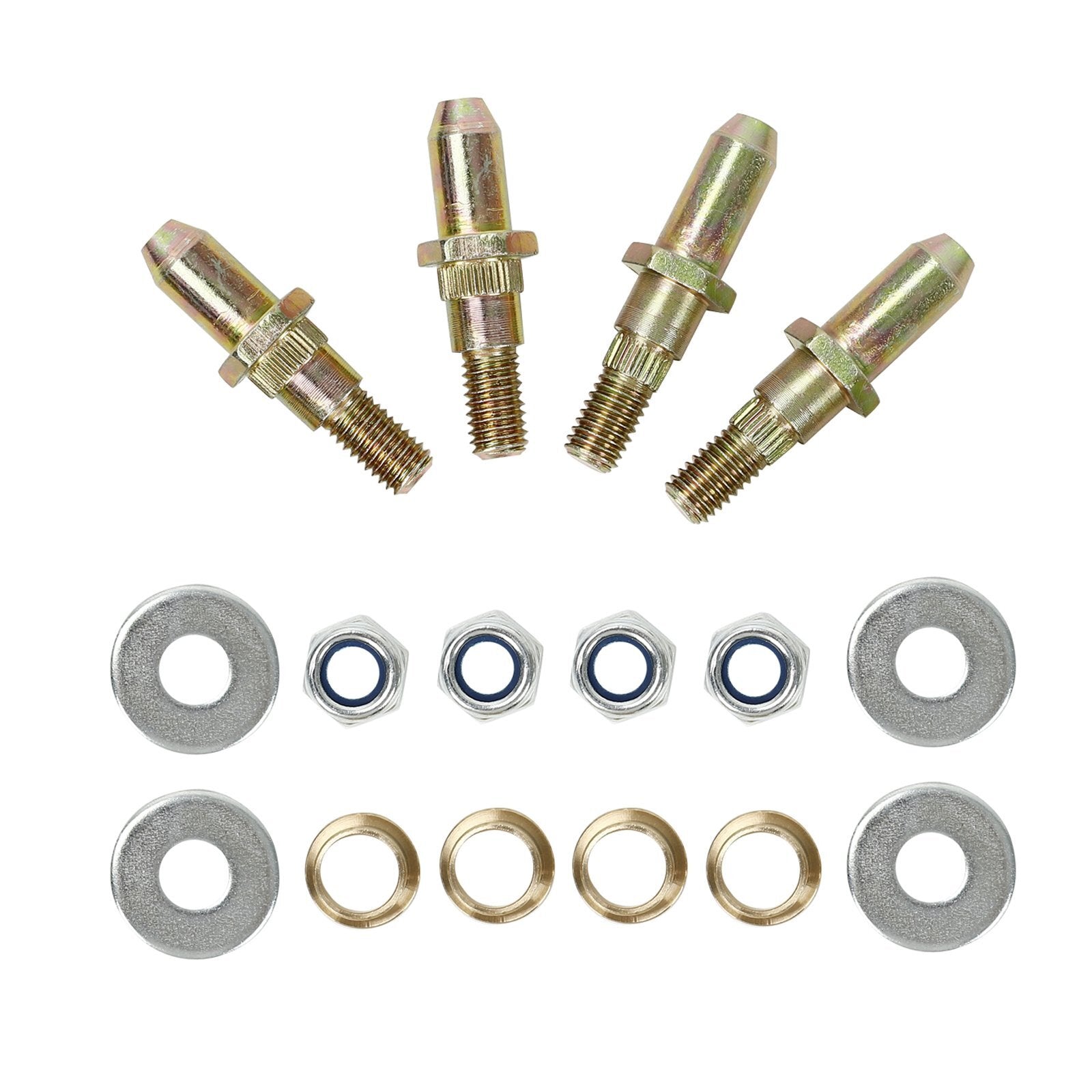 Door hinge pin and bushing repair kit suitable for 1999 and older for GMC for Sierra for Chevrolet trucks and SUVs.