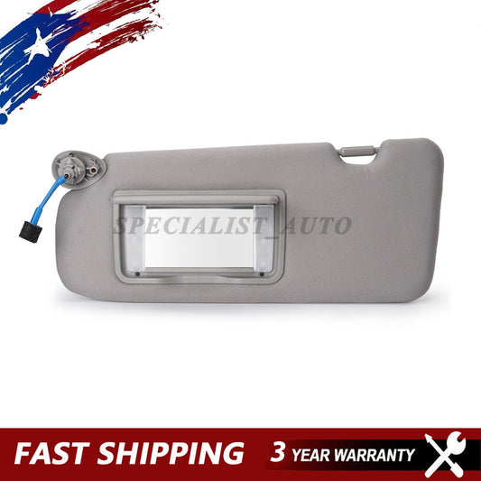 Left Driver Side Illuminated Sun Visor with Makeup Mirror for Honda CRV Turbo