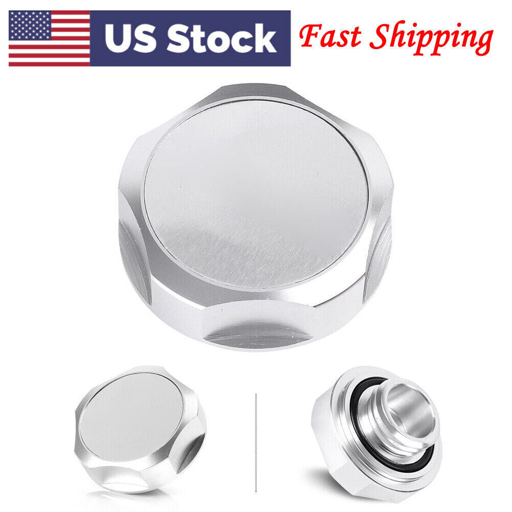 Engine Oil Filler Cap Fuel Tank Cover Silver for Nissan Silvia S13 S14/SR