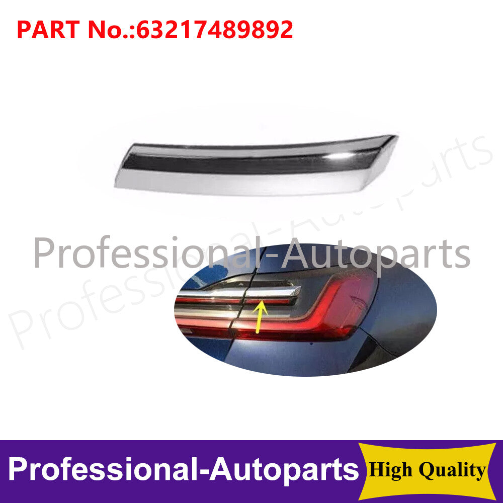 Right rear outer chrome taillight trim protector for BMW G12 740i 750i 750Li