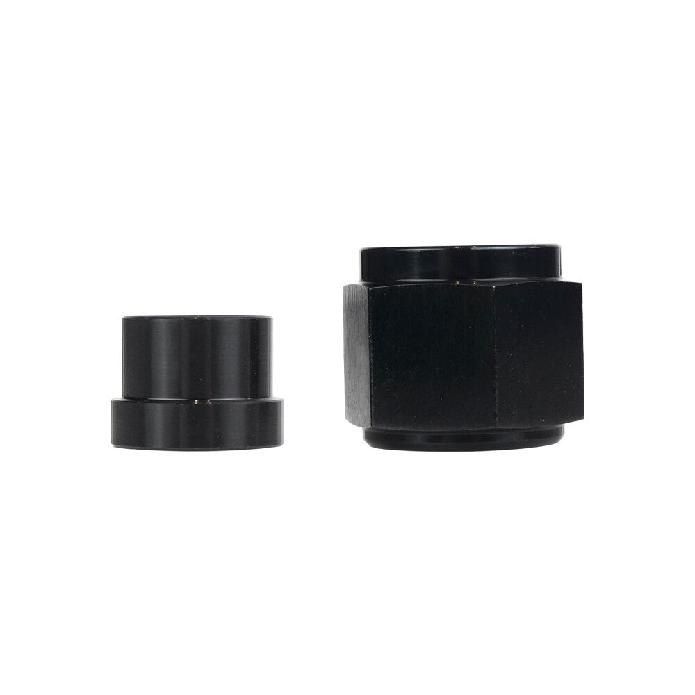 10AN Hard Wire Conduit Nut and Sleeve Fitting Adapter for 5/8 inch Hard Wire Aluminum Black